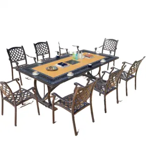 Modern Design Style Outdoor Patio Dining Set Good Quality Hot-Selling Die-Casting Aluminum Chair for Garden or Park Use