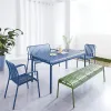 Modern Hotel Use Aluminum Bistro Slats Outdoor Patio Chair-Easy to Clean Garden Furniture