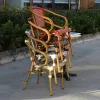 Modern Leisure Hotel Outdoor Furniture Armrest Dining Chairs Small Pure and Fresh Single Seat Chairs PE Rattan Chair