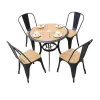 Modern Outdoor Dining Chair Furniture Set Rattan with Aluminum Frame for Terrace Garden Park Patio or Courtyard Use