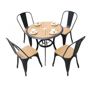 Modern Outdoor Dining Chair Furniture Set Rattan with Aluminum Frame for Terrace Garden Park Patio or Courtyard Use