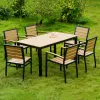 Modern Outdoor Dining Chairs Cafe Courtyard Bistro Restaurant Garden Swimming Pool Plastic Furniture Tables Chairs