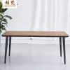Modern Outdoor Dining Table Chairs Aluminum Plastic Wood Terrace Wood Courtyard Garden Garden Furniture Wholesale