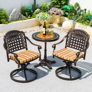 Modern Outdoor Leisure Luxury Aluminum Cast Aluminum Table and Chair for Apartment Courtyard Warehouse Hotel Use