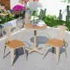 Modern Outdoor Patio Furniture Garden Table and Chair Set for Dining Park Hotel Villa Beach-for Exteriors