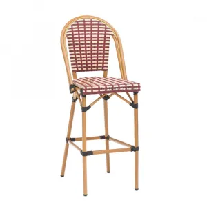 Modern Style Outdoor Rattan Bar Chairs Aluminium Home Garden High Chairs for Dining and Living Room Furniture