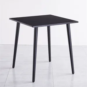 Modern Style Multi Colors UV-Resistant Durable Square Carbon Steel Outdoor Dining Table for Hotel Bedroom Use