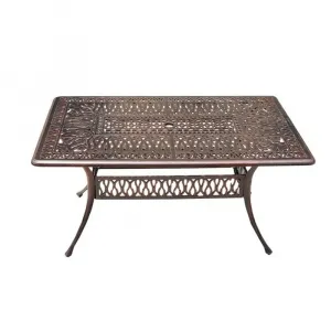 Modern 150X90XH73cm 2-Piece Square Die-Cast Aluminum Dining Table Furniture for Home and Park Chinese Outdoor Home Collection