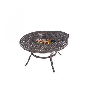 New Design Outdoor Balcony Aluminium Dining BBQ Table in Outdoor Leisure Garden for Multiple People