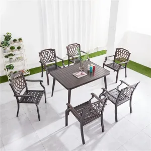 New Modern Aluminum Coffee Table for Outdoor Dining Hotel Use Durable Garden Set From China