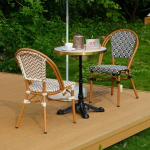Outdoor Aluminum Teslin Chair Patio Waterproof Fabric Chairs Leisure Coffee Restaurant Alu Mesh Chairs