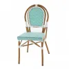 Outdoor Dining Villa Traditional French Style Rattan Bistro Chair-Comfortable Courtyard Use Waterproof Durable
