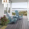 Outdoor Furniture Plastic Wood Modern Foldable Single Chair for Hotel School Use Garden Knocked Down Packing