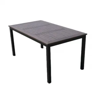 Outdoor Leisure Exquisite Garden Table Plastic Wood Dining Table Patio Table