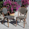 Outdoor Rattan Furniture PE Rattan Chairs Commercial Restaurant Tables and Chairs