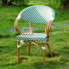 Outdoor Stackable Coffee Tables Chairs for Dining Restaurant Garden Hotel Park Use with Texlin Material Waterproof Design