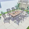 Outside Indoor China Furniture Sales Garden Manufacturers Restaurant Rattan Wicker Furniture Table Outdoor Furniture Metal
