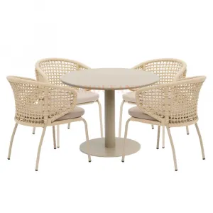 Patio Aluminum Rope Chair Outdoor Alu String Chair Aluminum Weaving Rope Chair Outdoor Patio Weaving Leisure Furniture