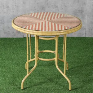 Plastic Rattan Furniture Terrace Aluminum PE Rattan Table Outdoor Pe Wicker Outdoor Tables Outdoor Garden Set