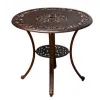 Sun Leisure Outdoor Furniture Garden Chairs and Table Set Outdoor Aluminum Patio Cafe Bistro Table