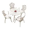 Sun Leisure Outdoor Garden Chair Die-casting Aluminum Balcony Chair White Cafe Restaurant Armchairs Unique