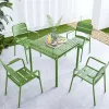 Top Quality Aluminum Square Tables Aluminum Outdoor Table Garden Set Outdoor Furniture Outdoor Patio Furniture