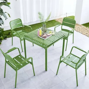 Top Quality Aluminum Square Tables Aluminum Outdoor Table Garden Set Outdoor Furniture Outdoor Patio Furniture