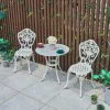 Wholesale Cast Aluminum Tea Table Chair Cover Indoor Outdoor Garden Table Chair Garden Furniture