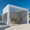 3x4 Outdoor Aluminum Patio Pergola Hand Electric Garden Aluminum Louver Pergola