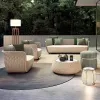 Contemporary Villa Outdoor Sofa Set Courtyard Garden Terrace High-end Waterproof Durable Eco-Friendly PE Rattan Sofa DLD Model