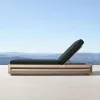 Deck Bed Pool Lounge Chair Solid Wood Teak Rest Beach Chair Hotel Outdoor Open-air Adjustable Backrest Leisure Chair
