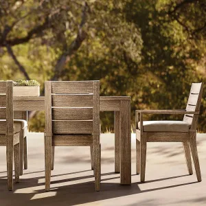 High-end Customized Modern Hotel Villa Outdoor Teak Tables Chairs Courtyard All-weather Solid Wood Furniture