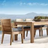 High-end Customized Modern Outdoor Burmese Teak Tables Chairs Courtyard South American Eco-Friendly Durable All-weather Solid