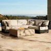 Modern Contemporary Exterior Sofa Set Aluminum Alloy Eco-Friendly Durable Waterproof for Villa Hotel Garden Courtyard Outdoor