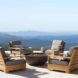 Modern Durable Outdoor Sofa Courtyard Villa Teak Waterproof Furniture Garden Terrace Leisure Anti-corrosion Solid Wood
