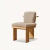Modern Durable Teak Garden Set Outdoor Tables and Chairs with Waterproof Sun Protection Solid Wood Furniture