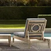 Modern Durable Teak Outdoor Deck Bed Chair Villa Courtyard Waterproof Sunscreen Hotel Resort Swimming Pool Terrace Antiseptic