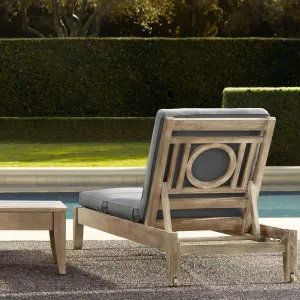 Modern Durable Teak Outdoor Deck Bed Chair Villa Courtyard Waterproof Sunscreen Hotel Resort Swimming Pool Terrace Antiseptic