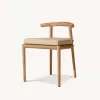Modern Outdoor Dining Table and Chairs Solid Teak Wood Eco-Friendly Durable Waterproof Sunproof