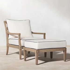 Modern Outdoor Teak Sofa Set-Durable Waterproof Sun Protection Solid Wood Garden Furniture for Courtyard Villa