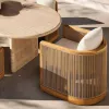 Modern Solid Teak Wood Garden Set for Outdoor Use in Hotels Villas-Durable Eco-Friendly