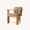 Modern Teak Solid Wood Outdoor Table and Chair Set-Eco-Friendly Durable Garden Furniture with Waterproof Sun Protection