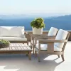 New Chinese Style Teak High-end Villa Garden Outdoor Courtyard Sofa Set Durable Eco-Friendly Outdoor Furniture