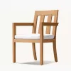 Simple Modern Anti-corrosion Teak Tables Hotel Terrace Villa Leisure Chairs