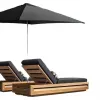 Outdoor Outdoor Leisure Teak Lounge Bed Villa Hotel Swimming Pool Single Lounge Chair Outdoor Lazy Solid Wood Beach Chair