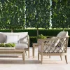 Outdoor Sofa High-end Teak Villa Balcony Courtyard Garden BB Hotel Nordic Outdoor Solid Wood Leisure Chair