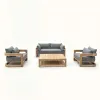 Outdoor Sofa Teak Courtyard Garden BB Simple Furniture Balcony Outdoor Rainproof and Sunproof Leisure Villa Combination