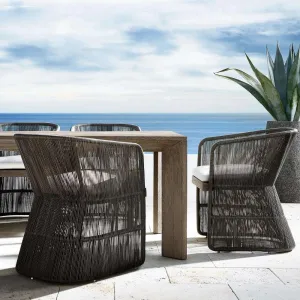 Teak Modern Outdoor Table Chair Set for Hotel Use Durable Eco-Friendly Solid Wood Waterproof Sun Protection Garden Furniture