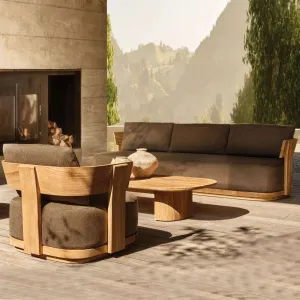 Villa Outdoor Sofa Set Resort Outdoor Furniture Set Modern Hotel Teak Outdoor Furniture Garden Sofa Set Patio Teak Outdoor Sofa