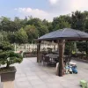 Aluminum Frame Canopy Gazebo Pergola Double Metal Roof Outdoor Furniture Pavilion Hardtop Permanent Mosquito Protection Mandela